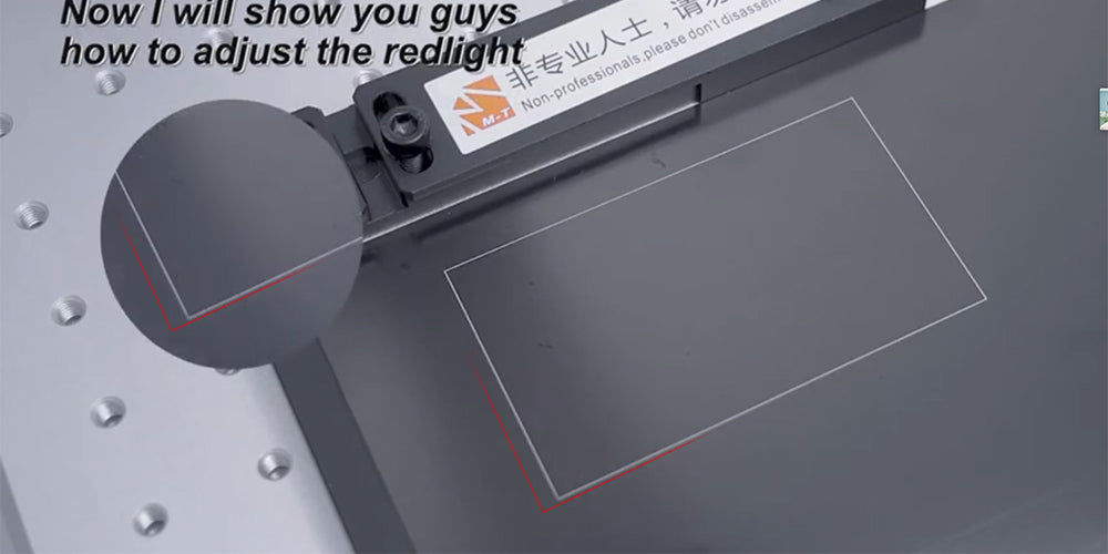 How to calibrate the laser position