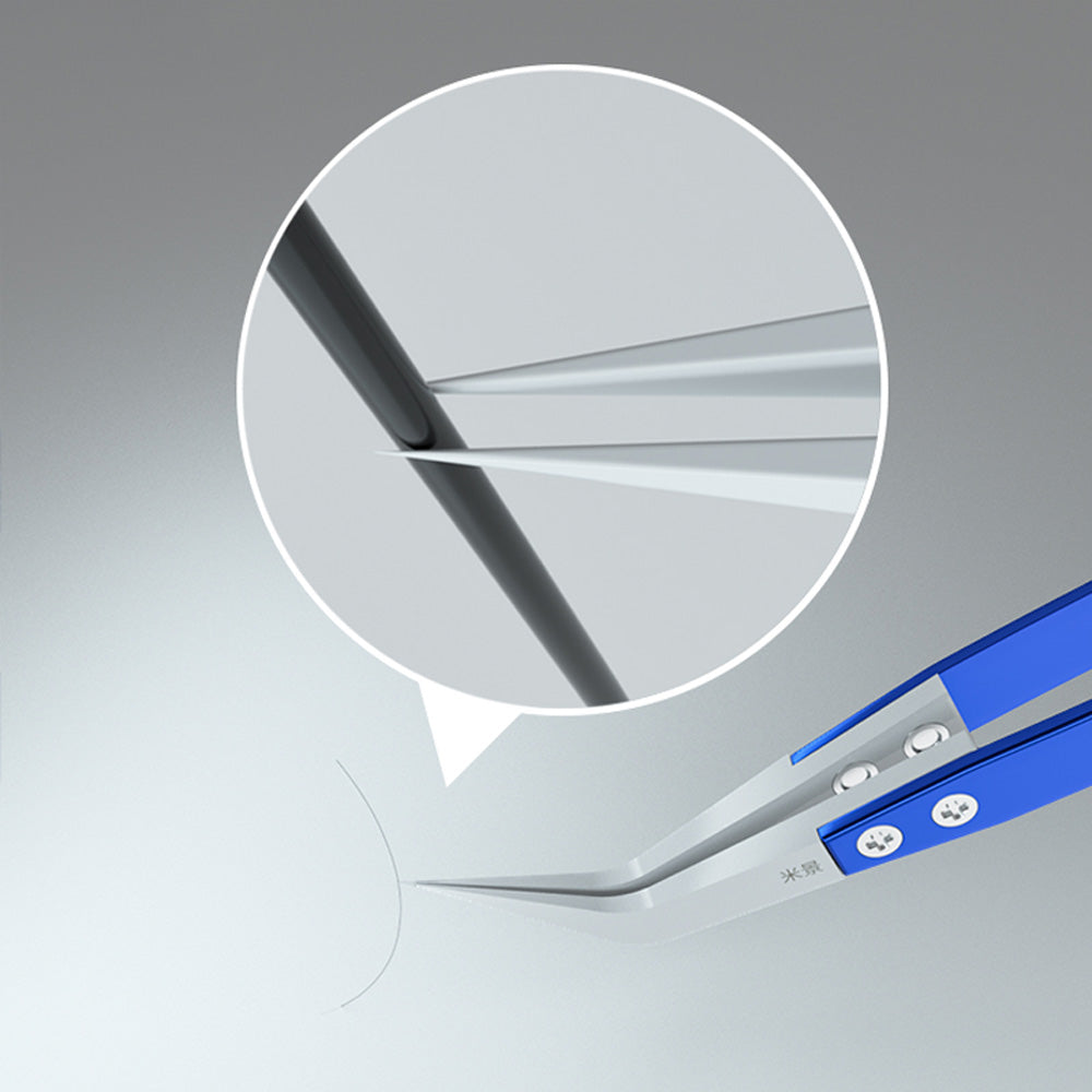 MiJing Anti-static Ceramic Stainless Steel Tweezers