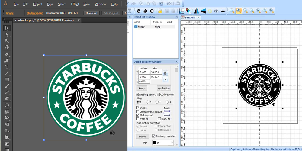 Quickly convert picture to a .dxf vector graphics