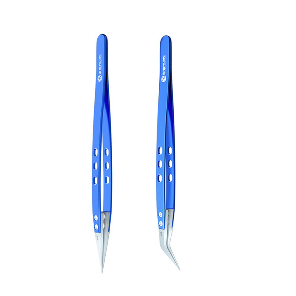 MiJing Anti-static Ceramic Stainless Steel Tweezers