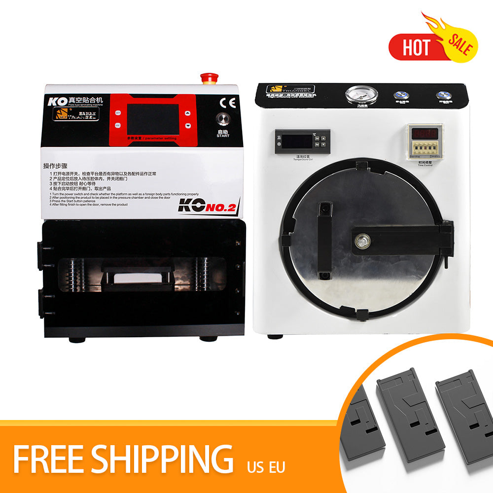 KO2 + CP02A Laminating + Bubble Remover Machines