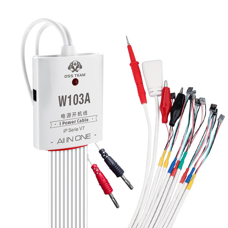 OSS W103A V7 Power On Line Power Test Cable For iPhone 6-13 Series