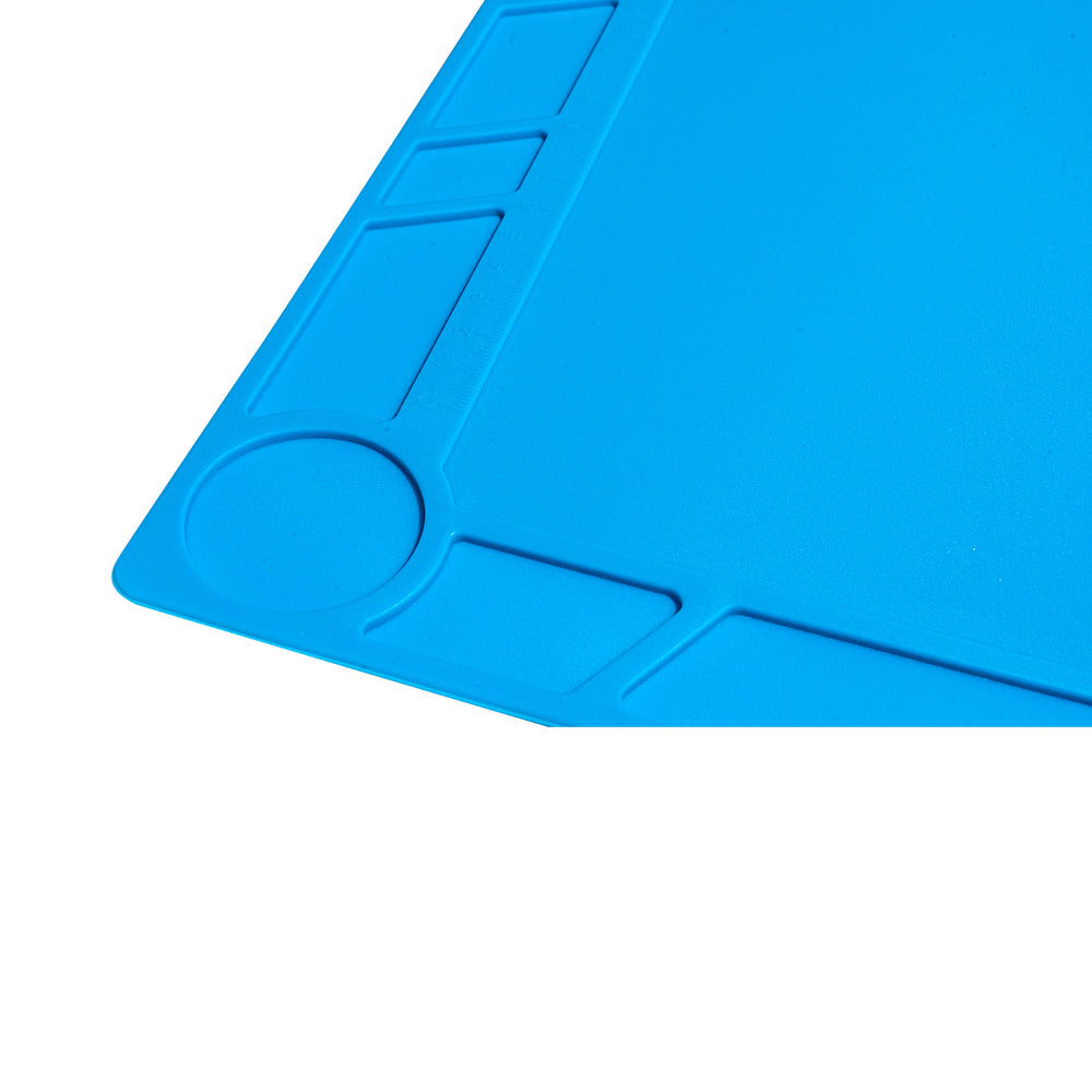 Heat Insulation Silicone Repair Mat with Scale Ruler and Screw Positio