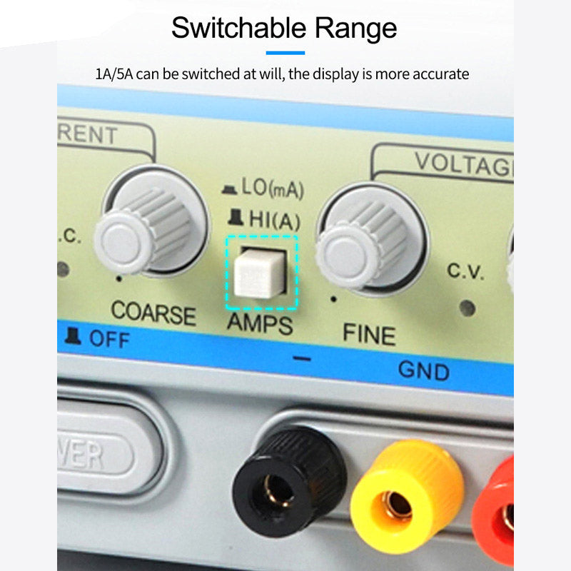 Sunshine P-3005D 5A 30V DC Power Supply With 3-Digital Display