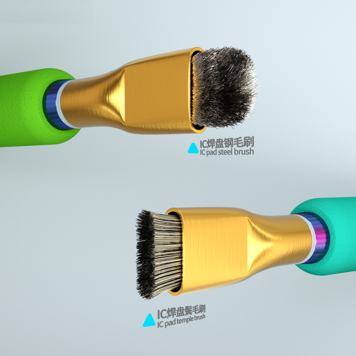 Solder Pad Cleaning Steel  Brush SS2