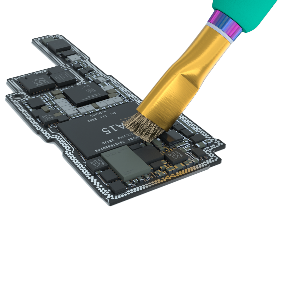 Solder Pad Cleaning Steel  Brush SS2